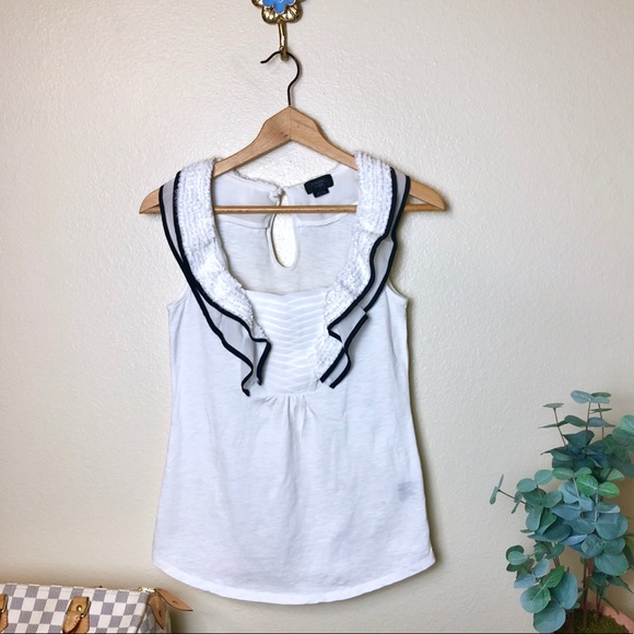 ⭕️Sold⭕️Anthropologie Deletta Heliconius Top XS - Picture 1 of 2